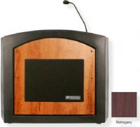 Amplivox SW3240 Wireless Pinnacle Tabletop Lectern, Mahogany; For audience size up to 1950 people and room size up to 19450 Sq ft; 150 watt multimedia stereo amplifier; 2 built-in Jensen design 6" x 8" oval speakers; Choice of wireless mic, lapel and headset, flesh tone over-ear, or handheld microphone; Integrated control panel with microphone volume, auxiliary, bass and treble controls; UPC 734680132415 (SW3240 SW3240MH SW3240-MH SW-3240-MH AMPLIVOXSW3240 AMPLIVOX-SW3240MH AMPLIVOX-SW3240-MH) 