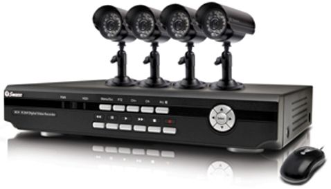 Swann SW343-8PC Video Surveillance System, High quality video cameras with state-of-the-art 420 TV line CCD resolution, State-of-the-art night vision captures high-image clarity up to 50ft (15m) away, Add up to 4 more cameras for a total comprehensive security solution, VGA connection lets you connect a spare PC monitor to view your DVR instead of a TV (SW343-8PC SW343 8PC SW3438PC)