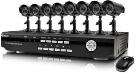 Swann SW343-8PE Video Surveillance System, Input all 8 cameras at once for a total comprehensive security solution, View & record 8 channels simultaneously so you wont miss any suspicious activity, VGA connection lets you connect a spare PC monitor to view your DVR instead of a TV, High quality video cameras with state-of-the-art 420 TV line CCD resolution, Night vision captures image clarity up to 50ft -15m away (SW343-8PE SW3438PE SW343 8PE)
