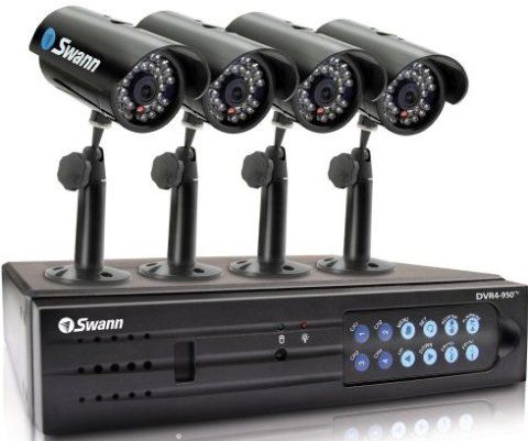 Swann SW343-DPM Home & Business Security Monitoring Kit  4 Channel DVR4-950 / 4 x PNP-150 Day/Night Cameras, Monitor & record 4 cameras simultaneously, Easily backup & retain video footage if there's an incident, Includes 4 indoor, outdoor, day & night security cameras, Includes 4 indoor, outdoor, day & night security cameras, Protect the people you care about & reduce the cost of crime (SW343-DPM SW343 DPM SW343DPM)