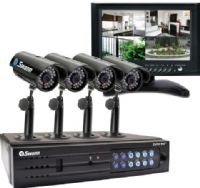 Swann SW344-DPS DVR Bundle With 4 Cameras & 8" LCD Screen, Ideal security technology for 24/7 peace of mind for your business and home, Monitor, record and view 4 cameras simultaneously without any security “blind spots”, Motion detection mode only records activity, saving hard drive space without recording hours of "dead" footage, Everything you need is included with 4 day/night cameras and crystal clear 7" LCD monitor (SW344-DPS SW344 DPS SW344DPS) 