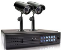 Swann SWA43-D1C1 model Alpha D01C1 - 4 Channel DVR & 2 Indoor/Outdoor Cameras, Ideal security technology for 24/7 peace of mind for your business and home, Add 2 additional cameras for full 4 channel monitoring, Ultra-compact design size with small footprint that easily fits any desk, work space or retail counter, Automatic night vision captures good image clarity up to 30ft - 9m away (SWA43-D1C1 SWA43 D1C1 SWA43D1C1) 
