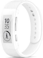 Sony SWR30WH SmartBand Talk, White; Make and Take Calls on Your Wrist; Bluetooth 3.0 with NFC Pairing; 1.4" Black and White E Ink Display; 320 x 320 pixels, 192 dpi; Text, Email, Social Media Notifications; IP68 Water and Dust-Resistant, Up to 1.5 meters; True handsfree calling; Up to 3 Day Battery Life; Up to 1 hour talktime; UPC 095673859734 (SWR-30WH SWR 30WH SWR30W SWR30) 