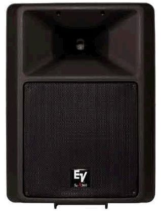 Electro Voice SXA360 Powered Loudspeaker, 12 Inch, 500 Watts, Lightweight, Compact, Ergonomic Size, Digital Power Amplifier, 350W LF, 150W HF, Line Output for Additional Powered Speakers (SX A360 SX-A360)