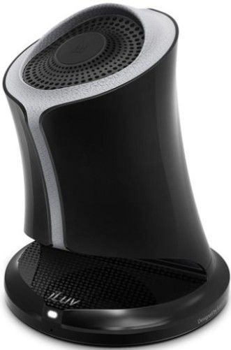 iLuv SYRENBLK Syren Portable Wireless NFC-enabled Bluetooth Speaker, Black; For iPhone 6, iPhone 6 Plus, iPhone 5s/5c/5/4S, Galaxy S5/S4/S3, Galaxy Note 4/3, LG, HTC, and other Bluetooth-compatible smartphones and tablets; Wireless music streaming via Bluetooth; Easy One Touch pairing with NFC technology; UPC 639247092921 (SYREN-BLK SYREN BLK) 
