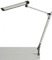 Safco 1003SL Z-Arm LED Desk Lamp, Aluminum Fixture Material Details, 1 Number of Lights, LED Bulb, 10 Watts Wattage, Dimmer - 3-step touch dimmer Switch, 500 Lumens, 13 Volts Voltage, Z-arm LED desk Lamp with 3-step touch dimming function, Flicker-free, energy-saving, economical LED lighting, Color temperature 5000-6000k adjustable, Input Voltage 13V 0.8a, Silver Finish, UPC 073555100310 (1003SL 1003-SL 1003 SL SAFCO1003SL SAFCO-1003-SL SAFCO 1003 SL) 