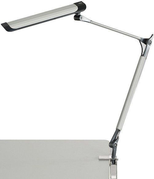 Safco 1003SL Z-Arm LED Desk Lamp, Aluminum Fixture Material Details, 1 Number of Lights, LED Bulb, 10 Watts Wattage, Dimmer - 3-step touch dimmer Switch, 500 Lumens, 13 Volts Voltage, Z-arm LED desk Lamp with 3-step touch dimming function, Flicker-free, energy-saving, economical LED lighting, Color temperature 5000-6000k adjustable, Input Voltage 13V 0.8a, Silver Finish, UPC 073555100310 (1003SL 1003-SL 1003 SL SAFCO1003SL SAFCO-1003-SL SAFCO 1003 SL)