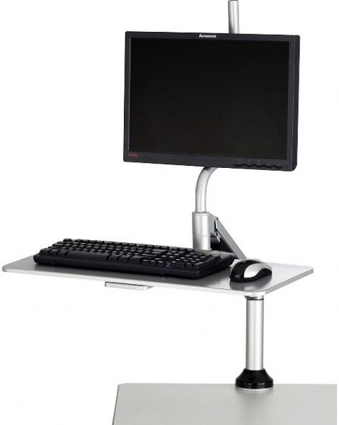 Safco 2130SL Desktop Sit/Stand Workstation, Up to 3