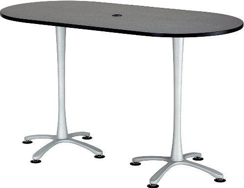 Safco 2550ANSL Cha-Cha Bistro-Height Racetrack Conference Table, All tops have 1