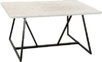 Safco 3019WW Oasis Teaming Table, 60" W x 43.50" D Top Dimensions, 48" - 48" Adjustability - Depth, 29.25" - 29.25" Adjustability - Height, 60" - 60" Adjustability - Width, Seats up to six people for easy collaboration in any space, Leg levelers for stability on uneven surfaces, Sturdy steel frame with Black powder coat finish for chip-resistance and durability, Weathered White Top, Black Base Finish, UPC 073555301939 (3019WW 3019-WW 3019 WW SAFCO3019WW SAFCO-3019-WW SAFCO 3019 WW) 