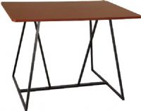 Safco 3020CY Oasis Teaming Table, 60" W x 43.50" D Top Dimensions, 48" - 48" Adjustability - Depth, 42" - 42" Adjustability - Height, 60" - 60" Adjustability - Width, Seats up to six people for easy collaboration in any space, Leg levelers for stability on uneven surfaces, Sturdy steel frame with Black powder coat finish for chip-resistance and durability, Cherry Top, Black Base Finish, UPC 073555302011 (3020CY 3020-CY 3020 CY SAFCO3020CY SAFCO-3020-CY SAFCO 3020 CY) 