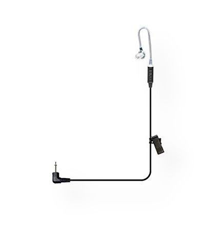 Klein Electronics Shadow-Pro3.5RT Listen Only Earpiece, 3.5mm Right Angle Connector, 12