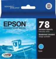 Epson T078220 Color Ink Cartridge, Print cartridge Consumable Type, Ink-jet Printing Technology, Cyan Color, Epson Claria Ink Cartridge Features, New Genuine Original OEM Epson, For use with Epson Stylus Photo R260, R380, R280, RX580, RX595 & RX680 (T078220 T078-220 T078 220 T-078220 T 078220) 