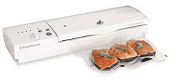 Tilia T000-00332-010 FoodSaver Professional III Vacuum Sealing Kit, 5 Level Seal Control, White  Automatic Hands-free Operation, Built-in Roll Holder and Cutter, Easy-clean Drip Tray, Manual Seal, Extended Vacuum, Accessory Port, Full-sized Vacuum Channel, Heavy Duty Sealing Strip, Teflon Coating, Cancel Button, Indicator Light, Accessory Hose Storage  (T000 00332 010, T00000332010)