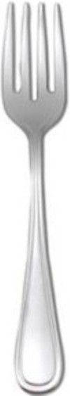 Oneida T015FSLF New Rim Salad & Pastry Fork, 6.5 inches, 1 Dozen, 1.2 lbs, 18/10 Stainless Steel, Smooth, Graceful, Chic, A gently curving border reflects the simple elegance of this fine stainless pattern, A beautiful complement for virtually any tabletop, New Rim blends continental sizing with European styling with an impressive array of pieces to create a distinctive and unique placesetting (T015FSLF T-015-FSLF T 015 FSLF)