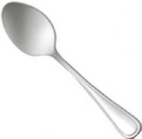 Oneida T015STBF New Rim Tablespoon Serving Spoon, 8.1 inches, 1 Dozen, 1.9 lbs, 18/10 Stainless Steel, Smooth, Graceful, Chic, A gently curving border reflects the simple elegance of this fine stainless pattern, A beautiful complement for virtually any tabletop, New Rim blends continental sizing with European styling with an impressive array of pieces to create a distinctive and unique placesetting, Continental sizing (T015STBF T-015-STBF T 015 STBF) 