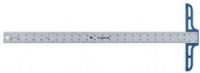 Lance T024 Standard Aluminum T-Square 24in long; Standard Gauge Aluminum with a 1.5in shaft; Calibrated in 8ths and 16ths on the blade and in 8ths on the head; Polycarbonate plastic T-square head; Ship Dimensions 24 X 9 X 0.5 in, UPC 088354949589, Harmonized Code 0009017201090 (T-024 T0 24) 