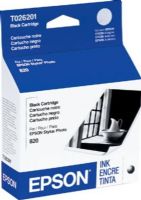 Epson T026201 Black Ink Cartridge, Inkjet Print Technology, Black Print Color, 500 Pages Duty Cycle, New Genuine Original OEM Epson, For use with EPSON Stylus Photo 925 and Epson Stylus Photo 820 (T026201 T026-201 T026 201 T-026201 T 026201) 