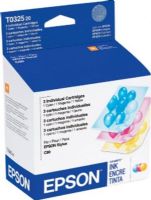 Epson T032520 Ink Cartridge, Yellow, cyan, magenta Print Color, 420 Pages Duty Cycle, 5% Print Coverage, New Genuine Original OEM Epson, For use with EPSON Stylus C80, EPSON Stylus C80N and EPSON Stylus C80WN wireless network (T032520 T032-520 T032 520 T-032520 T 032520) 