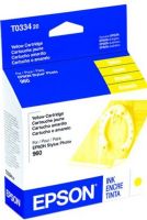 Epson T033420 Ink Cartridge, Inkjet Print Technology, Yellow Print Color, 440 Pages Duty Cycle, 5% Print Coverage, New Genuine Original OEM Epson, For use with EPSON Stylus Photo 960 (T033420 T033-420 T033 420 T-033420 T 033420) 
