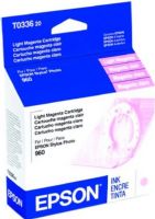 Epson T033620 Ink Cartridge, Inkjet Print Technology, Light Magenta Print Color, 440 Pages Duty Cycle, 5% Print Coverage, New Genuine Original OEM Epson, For use with EPSON Stylus Photo 960 (T033620 T033-620 T033 620 T-033620 T 033620) 