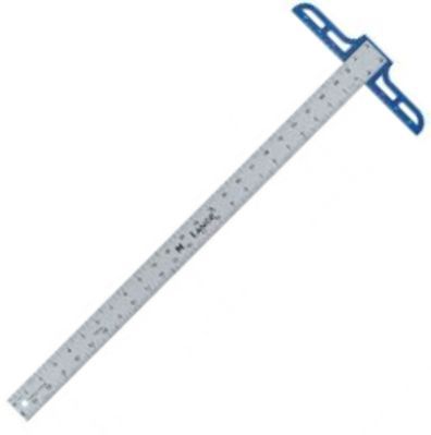 Lance T036 Standard Aluminum T-Square 36in, Standard gauge aluminum, 1.5in shaft, Calibrated in 8ths and 16ths on the blade and in 8ths on the head, Polycarbonate plastic T-square head, Ship Weight 0.5 lbs, Ship Dimensions 36 x 9 x 0.5 in, UPC 088354949602, Harmonized Code 0009017201090 (Alvin T-036 T36 T-SQUARE 36 TSQUARE36)