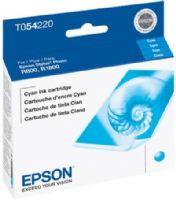 Epson T054220 Cyan UltraChrome Hi-Gloss Ink Cartridge for use with Stylus R800 and Stylus R1800 Inkjet Printers, Up to 400 Pages @ 5% Coverage, New Genuine Original OEM Epson Brand, UPC 010343848931 (T05-4220 T054-220 T-054220) 