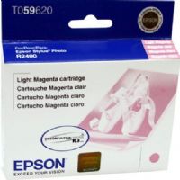 Epson T059620 Ink Cartridge, Inkjet Print Technology, Light Magenta Print Color, 450 Pages Duty Cycle, 5% Print Coverage, New Genuine Original OEM Epson, For use with Epson Stylus Photo R2400 Printer (T059620 T059-620 T059 620 T-059620 T 059620) 