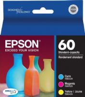 Epson T060520 DURABrite Ultra Ink tank, Inkjet Print Technology, Yellow, cyan, magenta Print Color, 400 Pages Duty Cycle, 5% Print Coverage, Pigmented Ink Type, New Genuine Original OEM Epson, For use with Epson Stylus CX3800, CX3810, CX4200, CX4800, CX5800F, CX7800, C68, C88 and C88+ (T060520 T060-520 T060 520 T-060520 T 060520) 