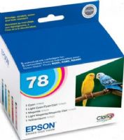 Epson T078920 Color Ink Cartridge, Print cartridge Consumable Type, Ink-jet Printing Technology, Yellow, cyan, magenta, light magenta, light cyan Color, Epson Claria Ink Cartridge Features, For use with Epson Stylus Photo R260, R380, R280, RX580, RX595 & RX680 (T078920 T078-920 T078 920 T-078920 T 078920) 