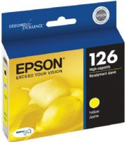 Epson T126420 model 126 Print cartridge, Ink-jet Printing Technology, Yellow Color, High Capacity Cartridge Yield, Epson DURABrite Ultra Cartridge Features, Up to 480 pages Duty Cycle, New Genuine Original OEM Epson (T126420 T-126420 T 126420 T126-420 T126 420) 