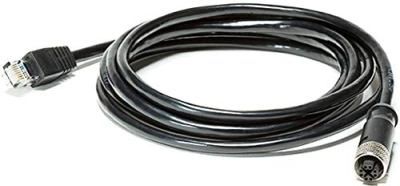 FLIR T128390 Ethernet Cable, M12 to RJ45, 6.6 ft.; For use with FLIR AX8 9 Hz Marine Thermal Monitoring System; 6.6 ft. Cable Length; M12 to RJ45 Connector; Dimensions: 8x5.7x1 in.; Weight: 0.4 pounds; UPC: 845188009946 (FLIRT128390ACC FLIR T128390ACC ETHERNET CABLE)