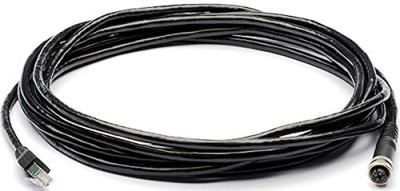 FLIR T129256ACC Ethernet Cable, M12 to RJ45, 16.4 ft.; For use with FLIR AX8 9 Hz Marine Thermal Monitoring System; 16.4 ft. Cable Length; M12 to RJ45 Connector; Dimensions: 8 x 5.7 x 1 in.; Weight: 0.5 pounds; UPC: 845188012199 (T129256-ACC T129256 ACC)