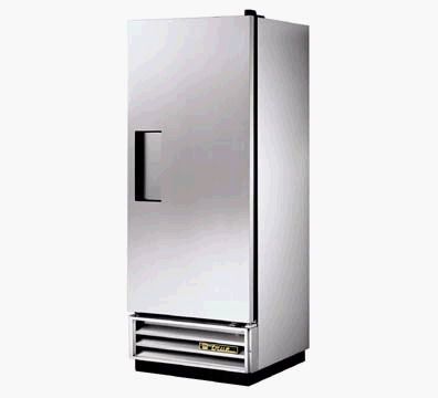 True T-12F Freezer, Reach-in, One-Section, 12 cu. ft., 3 shelves, exterior: 300 series stainless steel front, aluminum ends, interior: white aluminum with 300 series stainless steel floor (T12F, T-12-F, T12-F, T-1-2F)