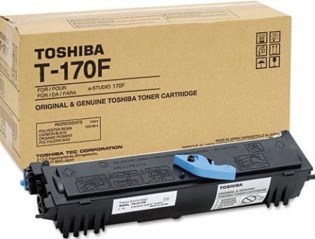Toshiba T-170F Black Toner Cartrigde for use with Toshiba e-STUDIO 170F Fax Machine, 6000 Page-Yield, New Genuine Original OEM Toshiba Brand (T170F T 170F T170-F ZT170F)