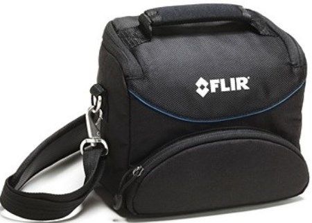 FLIR T198495 Pouch Case for the T400 and T600 Series; Pouch, with shoulder strap, to carry and protect the camera, made in durable nylon; Can be used together with the tool belt; For use with T5xx, T6xx, and T8xx Units; Dimensions: 7.9x4.3x7.3 in.; Weight: 1.38 pounds; UPC: 845188004477 (FLIRT198495 FLIR T198495 POUCH CASE)