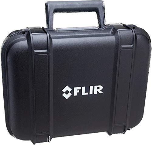 FLIR T198528 Hard transport case for Ex-series; Protects an Ex-Series Thermal Camera; Custom-Cut Foam Insert; Latch Closure; Foldable Top Handle; For use with FLIR E4, E5, E6 and E8 Thermal Imaging Infrared Cameras; Bult to protect your thermal imaging cameras and accessoires; Hard body design with a foam inside to ensure maximum safety when transporting; Large-size, high durability protective case; UPC: 845188004873 (FLIRT198528 FLIR T198528 CARRY CASE)