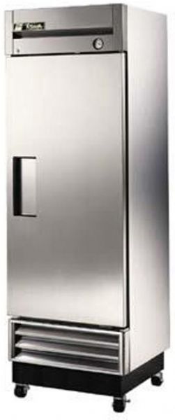 True T-19F Freezer, Reach-in, One-Section, -10, 19 cu. ft., 3 shelves, exterior 300 series stainless steel front, aluminum. ends, interior white . aluminum. with 300 series stainless steel floor (T19F  T-19-F  T19-F  T-1-9F) 