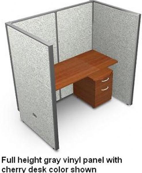 OFM T1X1-6360-V Cubicle Privacy Station Panel System, 1X1 configuration, 63