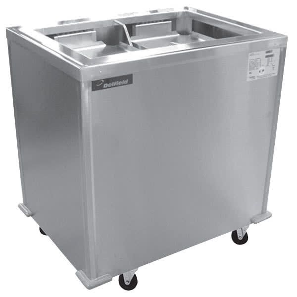 Delfield T2-1216 Two Stack Enclosed Mobile Tray Dispenser for 12