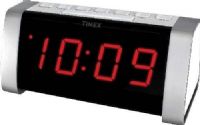 Timex T235WY AM/FM Dual Alarm Clock Radio with Digital Tuning, White, Jumbo 1.8" Red LED Display and Line-in Jack, 24 Hour Set & Forget Alarm with auto repeat and auto shutoff, Snooze/repeat alarm, One-touch automatic Alarm Reset, Wake to electronic buzzer alarm with normal or extra loud settings, High/Low display dimmer control, UPC 7588592066085 (T235-WY T235W T235) 