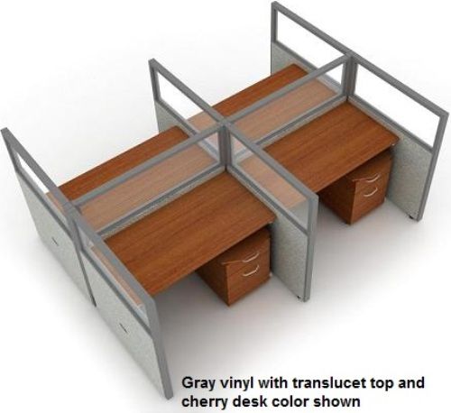 OFM T2X2-4748-P Cubicle Privacy Station Panel System, 2X2 configuration, 47