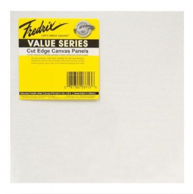 Fredrix 3740 Canvas Panels, 25 Pack 8 x 8 inches, Color White/Ivory; Double acrylic primed archival canvas mounted to acid free chipboard panels; Suitable for painting on with acrylics and oils; Great for schools, classrooms, and renderings; White, 25 pack; Shipping Dimensions 8.00 x 8.00 x 2.50 inches; Shipping Weight 3.38 lbs; UPC 081702037402 (T3740 T-3740 T/3740 FREDRIX3740 FREDRIX-3740)