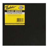 Fredrix 37401 Canvas Panels, 25 Pack 8 x 8 inches, Color Black/Gray; Double acrylic primed archival canvas mounted to acid free chipboard panels; Suitable for painting on with acrylics and oils; Great for schools, classrooms, and renderings; Black, 25 pack; Shipping Dimensions 8.00 x 8.00 x 2.50 inches; Shipping Weight 3.75 lbs; UPC 081702374019 (T37401 T-37401 T/37401 FREDRIX37401 FREDRIX-37401) 