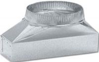 Broan T460 Elite Series Transition, 3-1/4" x 14" to 7" round transition, UPC 026715168811 (T-460 T 460) 