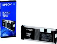 Epson T474011 Ink Cartridge, Black Print Color, 6400 Pages Duty Cycle, 5% Print Coverage, 220 ml Ink Volume, New Genuine Original OEM Epson, For use with Epson Stylus Pro 9500 Printer (T474011 T474-011 T474 011 T-474011 T 474011) 