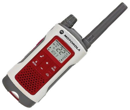 Motorola T480 Talkabout FRS/GMRS Two-Way Radio, Up to 35-mile range, Ready-to-Go Radio, Emergency Light Source, 22 Channels Each with 121 Privacy Codes, FM Radio, QT (Quiet Talk) Interruption Filter, Priority scan, Channel monitor, Auto squelch, 11 Weather Channels (7 NOAA) with alert feature, Flashlight, 20 regular call tones, UPC 748091000713 (T-480 T4-80)