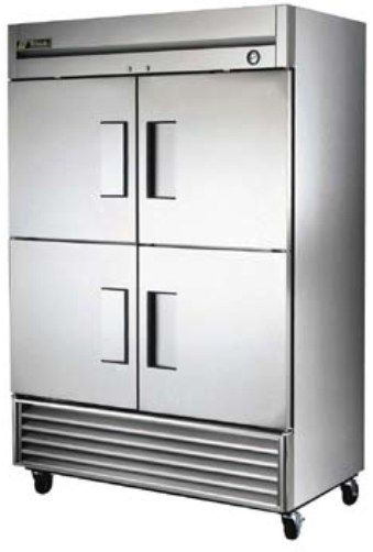 True T-49-4 Reach-In Refrigerator, Solid Half Door, 49 cu.ft., 4 s/s Swing Doors, 6 Shelves, 1/2 HP (T 49 4 T49 4 T49-4 T 49-4 T 494 T494)