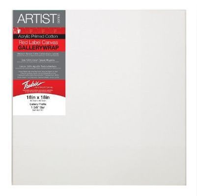 Fredrix 5101 Stretched Canvas 18 x 18 inches, Color White/Ivory; Features superior quality, medium textured, duck canvas; Canvas is double primed with acid free acrylic gesso for use with oil or acrylic painting; It is stapled onto the back of stretcher bars (1 3/8 x 1 3/8 inches); Shipping Dimensions 0.00 x 0.00 x 0.00 inches; Shipping Weight 2.85 lbs; UPC 081702051019 (T5101 T-5101 T/5101 FREDRIX5101 FREDRIX-5101)
