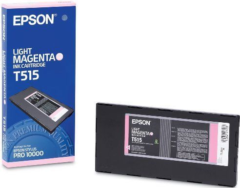 Epson T515201 model T515  Ink Cartridge, Standard Cartridge Yield Type, Light Magenta Color, Epson Wide Format Printers Stylus Pro 10000 CF, Stylus Pro 10600, UPC 010343834460 (T515201 T-515201 T 515201)